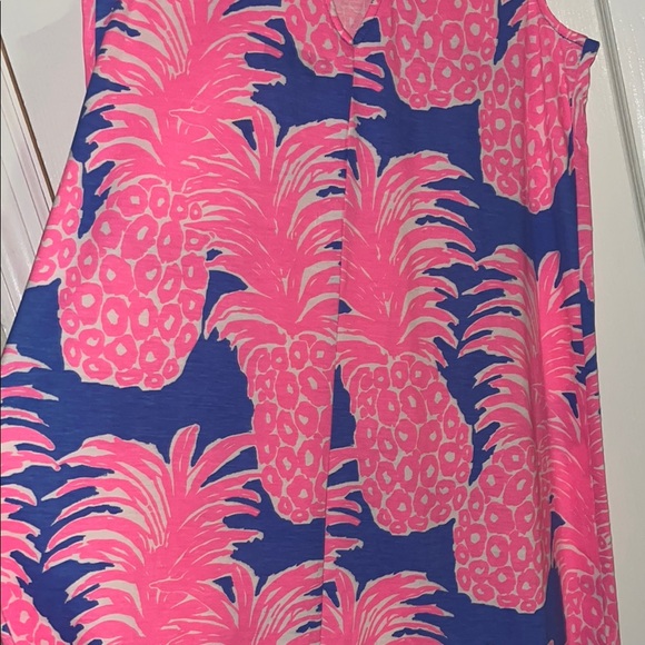 Lilly Pulitzer Pink and Blue Pineapple Mini Dress - Picture 8 of 8